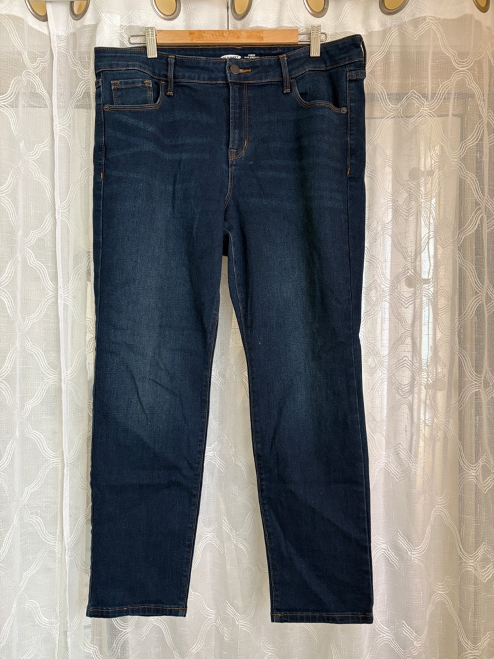 Old Navy Dark Blue Stretch Denim Jeans 14 Short